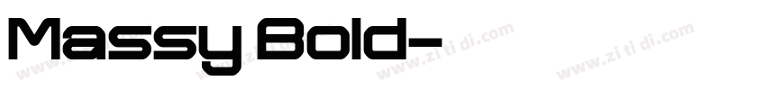 Massy Bold字体转换